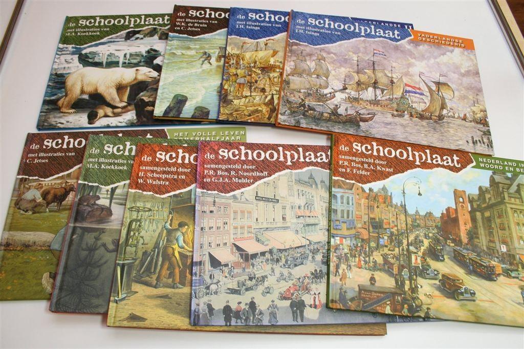 De Schoolplaat [9 Delen] — Jetses, Koekkoek & Isings, Boeken, Ophalen of Verzenden, Zo goed als nieuw