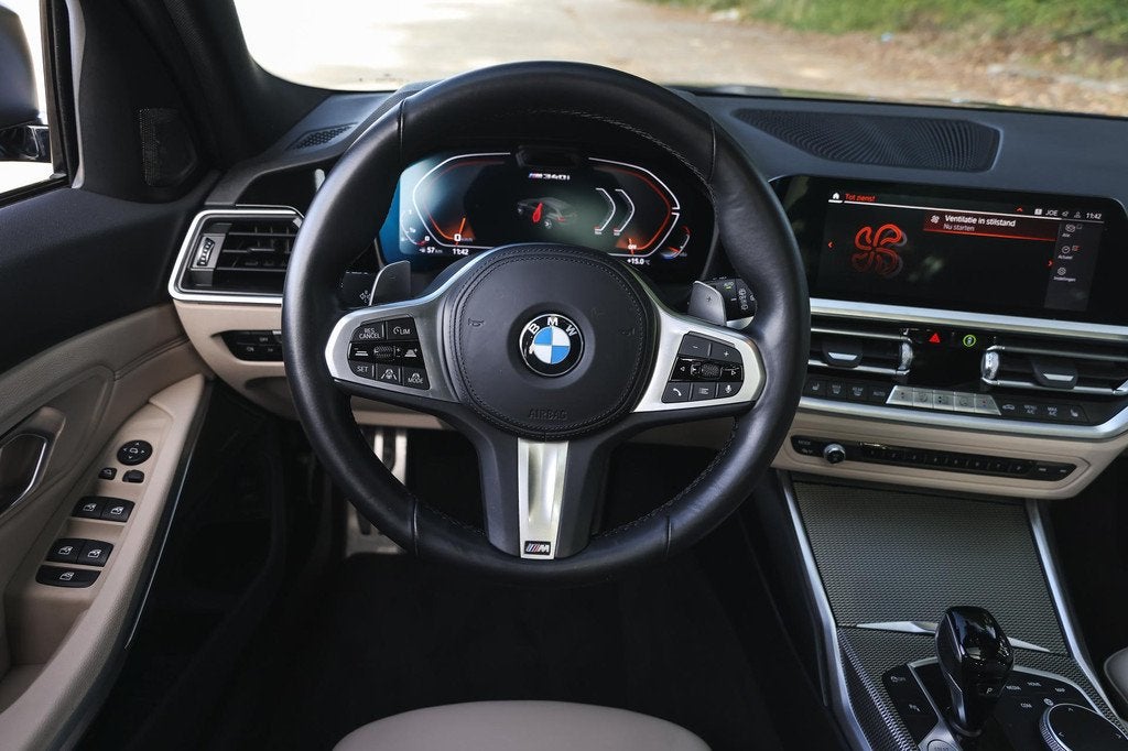 BMW 3 Serie Touring M340i xDrive High Executive Automaat / P, 1780 kg, Met garantie (alle), Automatische klimaatregeling, Zwart