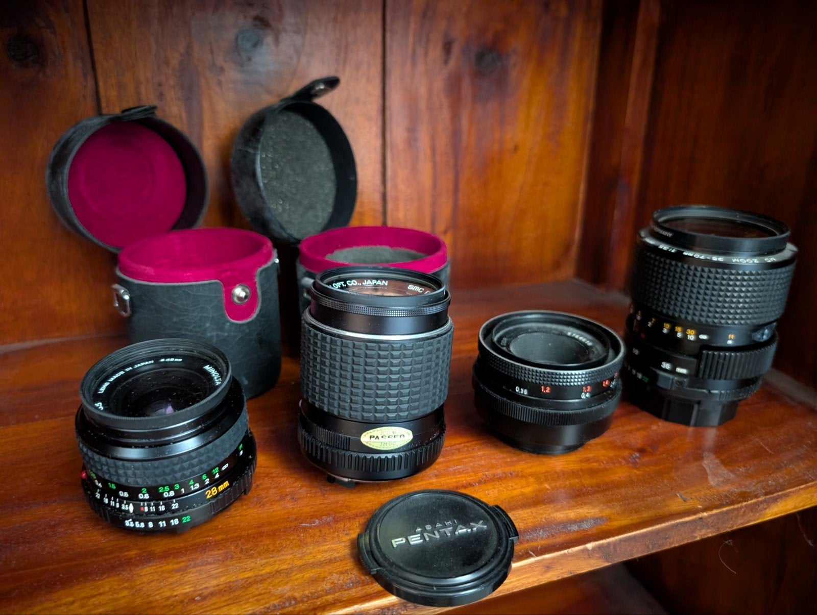 Cameralenzen en accessoires: Minolta, Carl Zeiss, Pentax, P., M42, Gebruikt, Multi-coated, Minolta