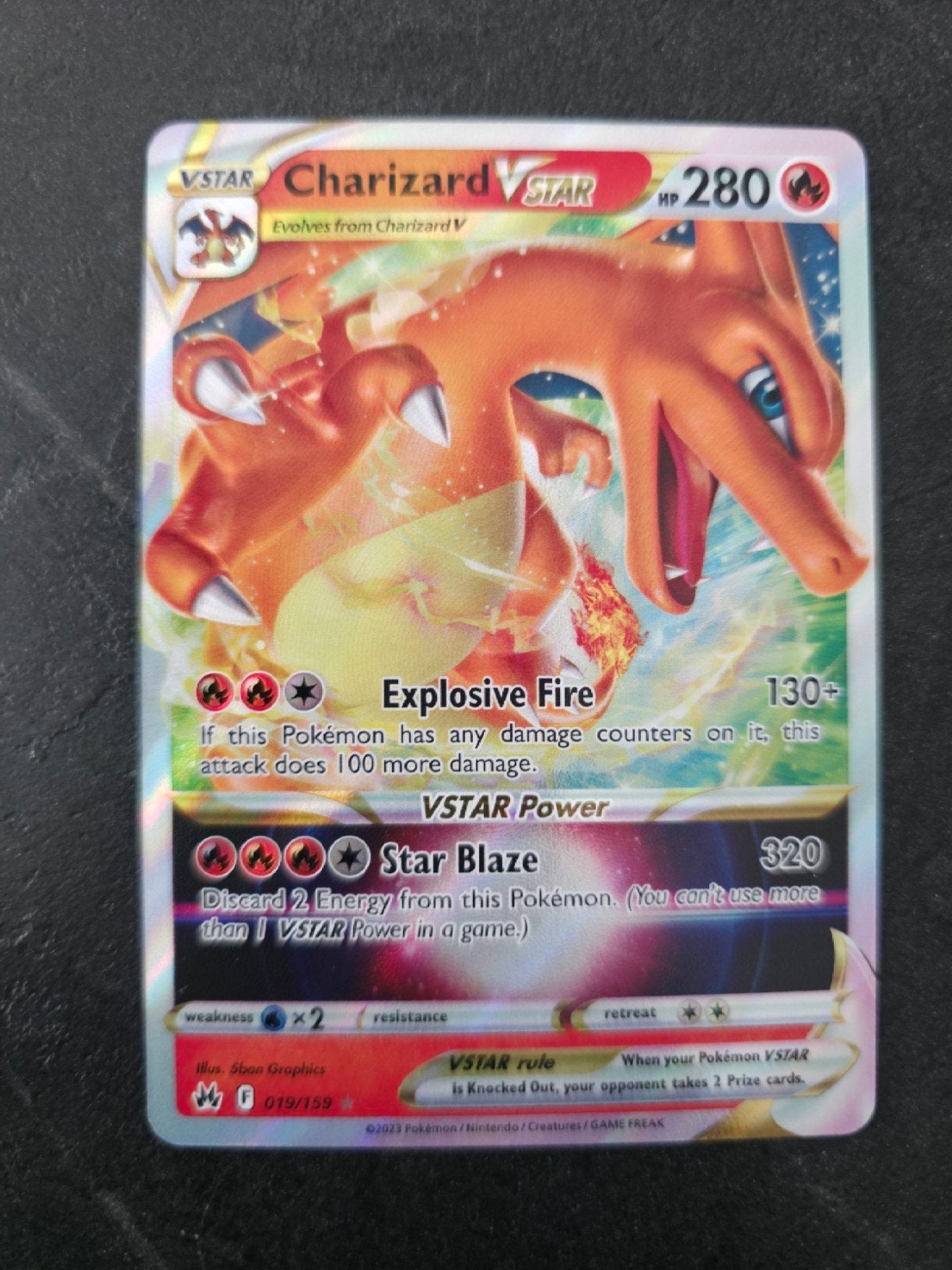 Charizard Vstar CRZ 019, Hobby en Vrije tijd, Ophalen of Verzenden, Zo goed als nieuw