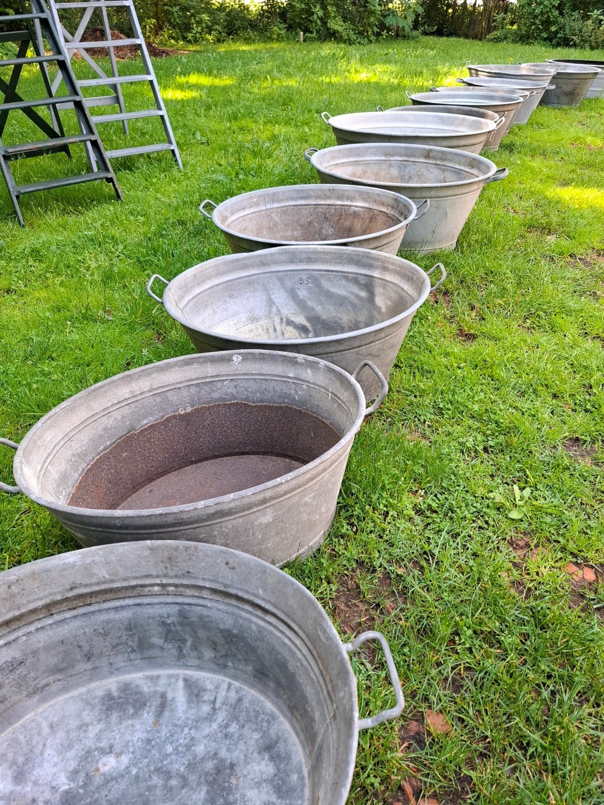 Oude Zinken teil teilen, Minder dan 30 cm, T, Rond, Ophalen of Verzenden