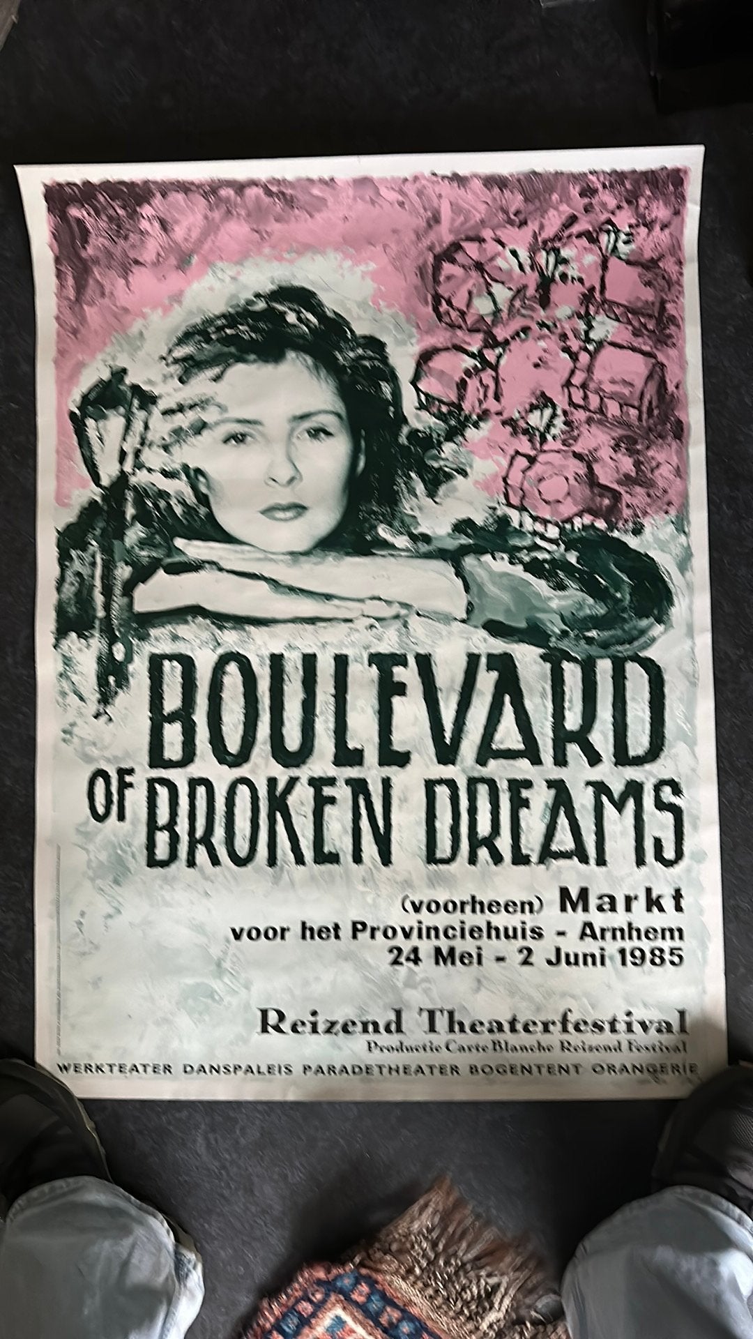 Poster can boulevard of broken dreams 1985, Oorspronkelijke maker, Ophalen of Verzenden, Zo goed als nieuw, Foto of Poster