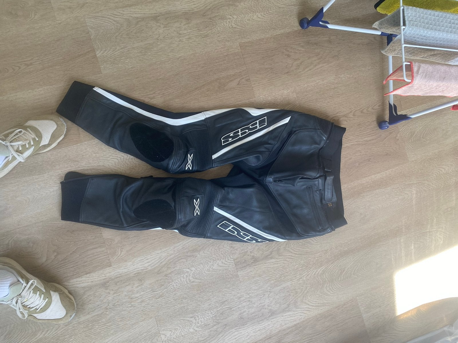 ISX Leren Motorpak Maat 54 - Zwart/Wit, Ophalen, Tweedehands, Heren, Combipak