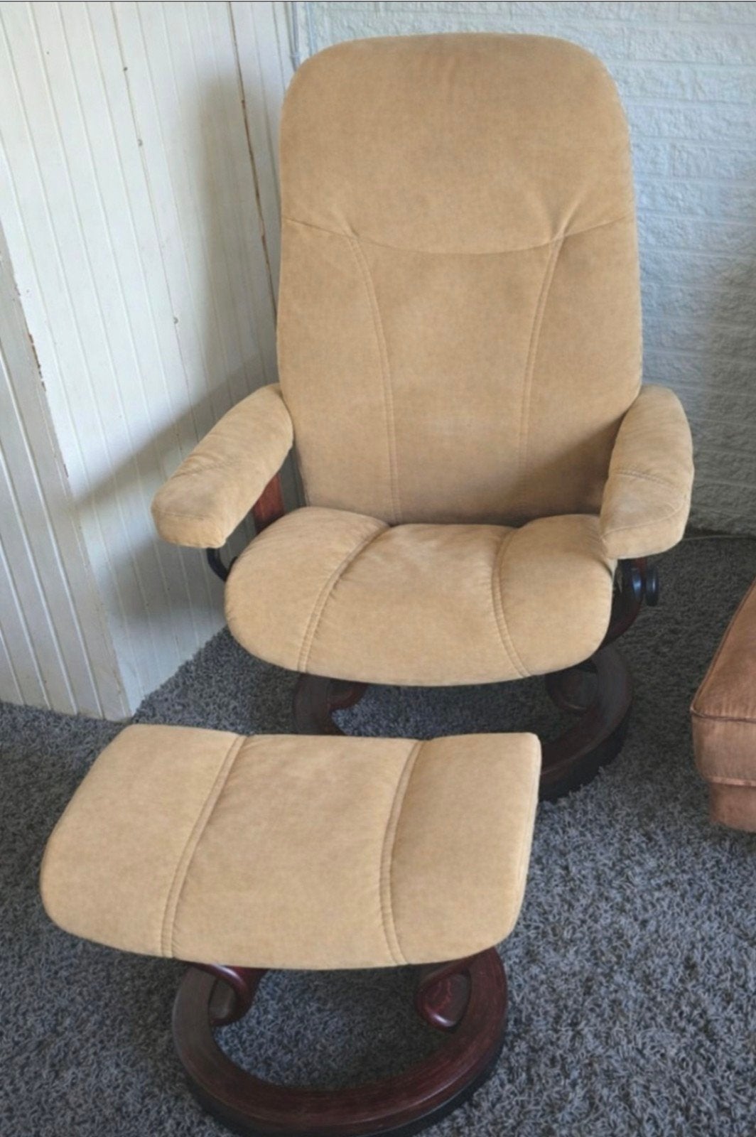 Stressless fauteuil met voetenbank, Ophalen, 75 tot 100 cm, 50 tot 75 cm