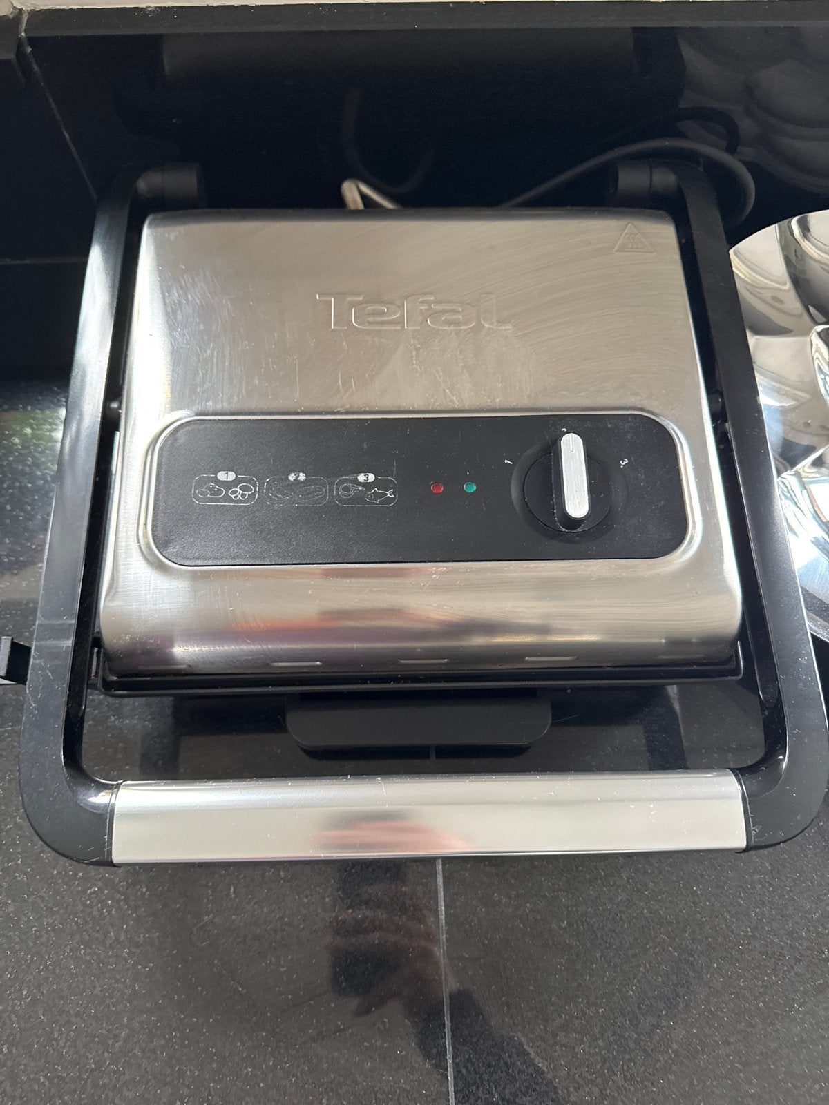 Tefal OptiGrill Elite GC750D - Contactgrill, Witgoed en Apparatuur, Ophalen, Uitneembare platen, Zo goed als nieuw