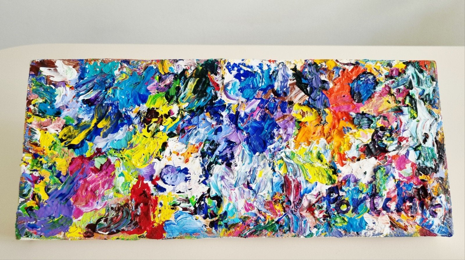 Prachtig schilderij van Portchie / Zuid-Afrika. "Palet"., Ophalen of Verzenden
