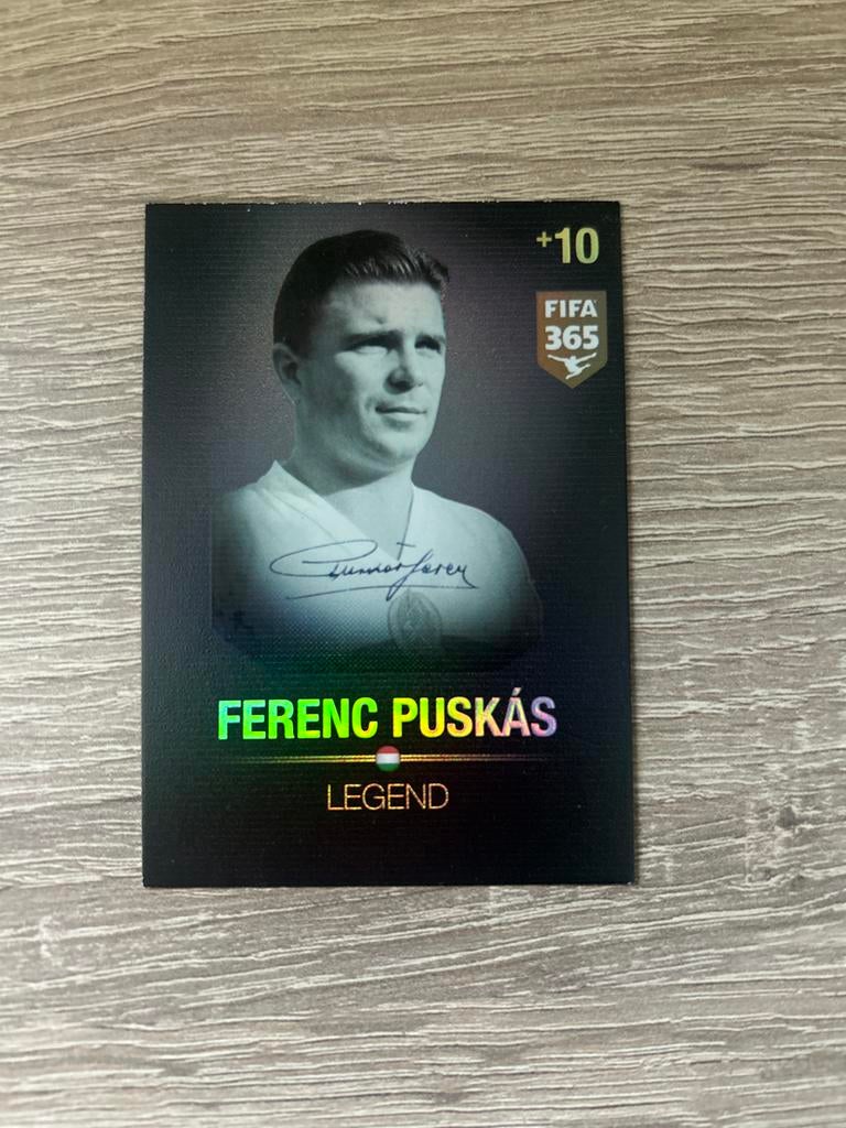 FIFA 365 Adrenalyn XL Ferenc Puskás Legend Kaart, Ophalen of Verzenden, Zo goed als nieuw, Buitenlandse clubs, Spelerskaart