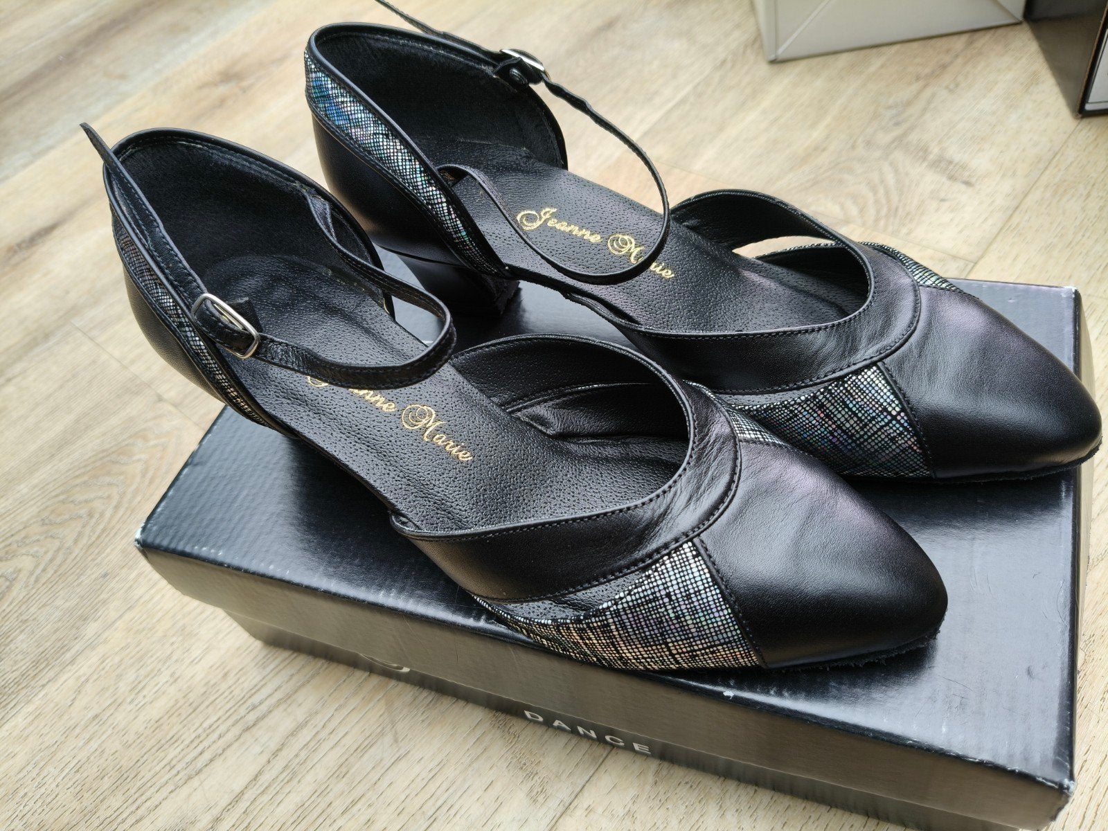 Jeanne Marie Zwarte Danshakken Maat 38 - Nieuw, Ophalen of Verzenden, Nieuw, Schoenen