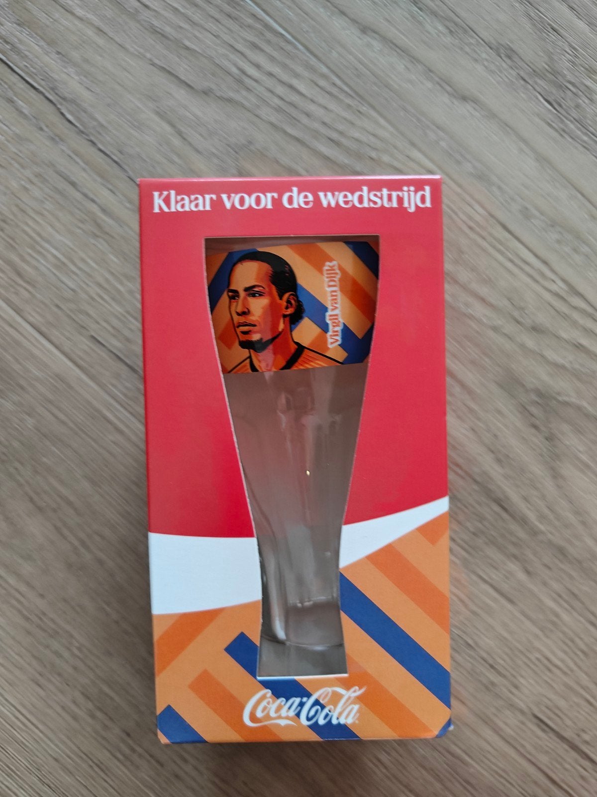 NIEUW: Coca cola fifa wk 2026 glazen - Virgil van Dijk, Ophalen of Verzenden, Nieuw, Frisdrankglas