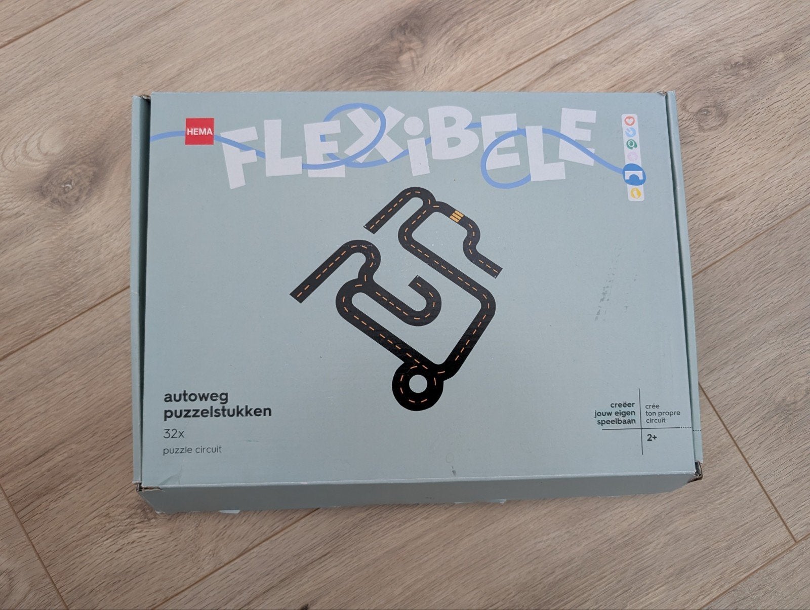 Hema Autoweg Puzzelstukken PVC - 32 Delen, Ophalen of Verzenden, Zo goed als nieuw