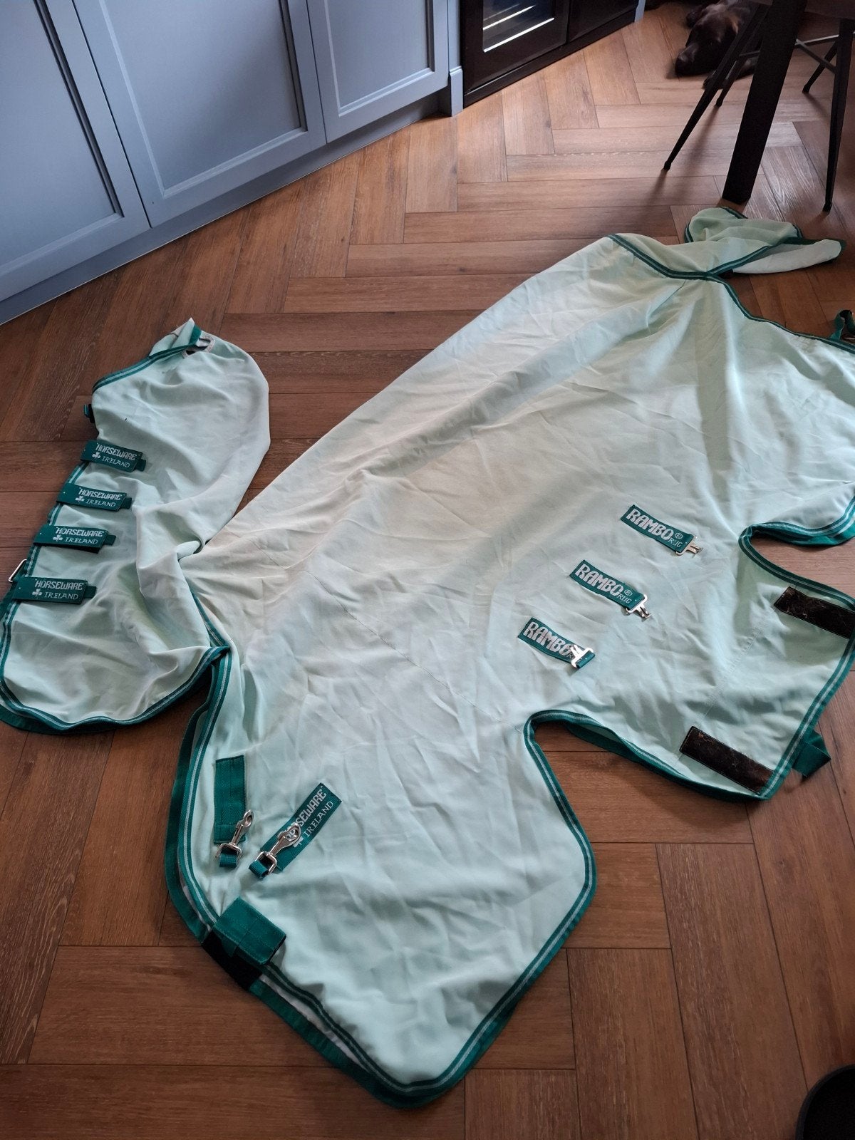 Rambo Sweetitch Hoody + liter 155/205, Dieren en Toebehoren, Vliegendeken, Ophalen of Verzenden, Horseware, Klittenbandsluiting