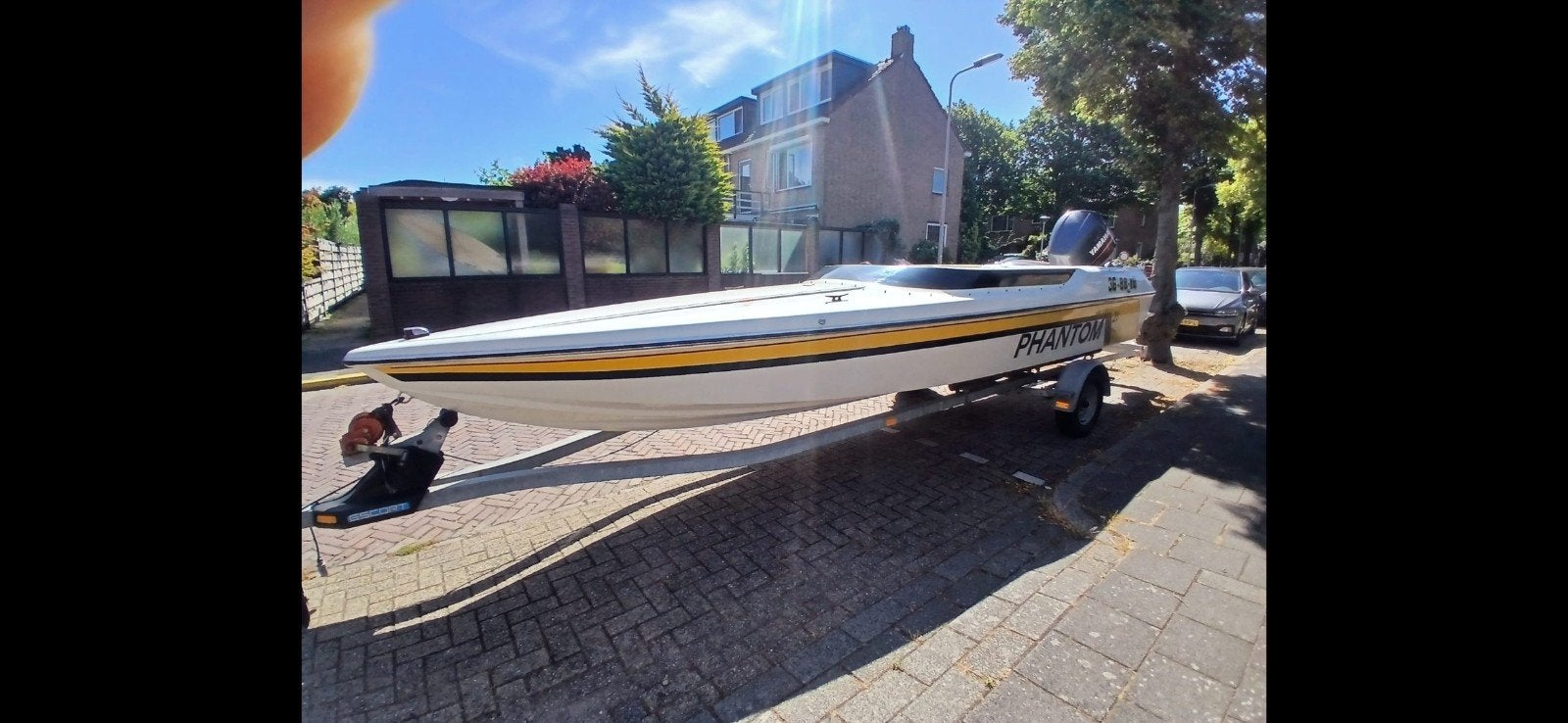 Phantom 21 feet met  Yamaha 200 PK 2 takt motor, Ophalen
