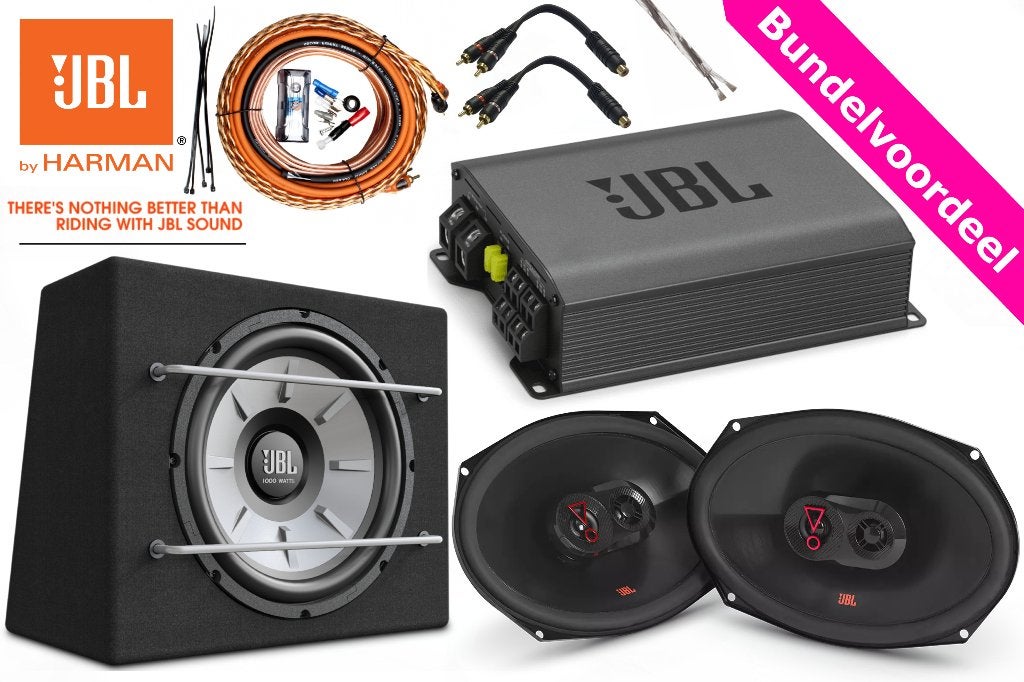 Complete JBL Bundelset Subwoofer + Speakers + Versterker, Auto diversen, ., Nieuw, Ophalen of Verzenden, .