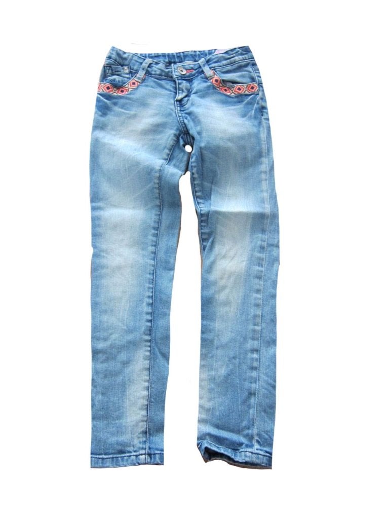 Vingino spijkerbroek maat 8 kan vanaf 7 skinny jeans meisje, Broek, Meisje, Zo goed als nieuw, Merkfreak