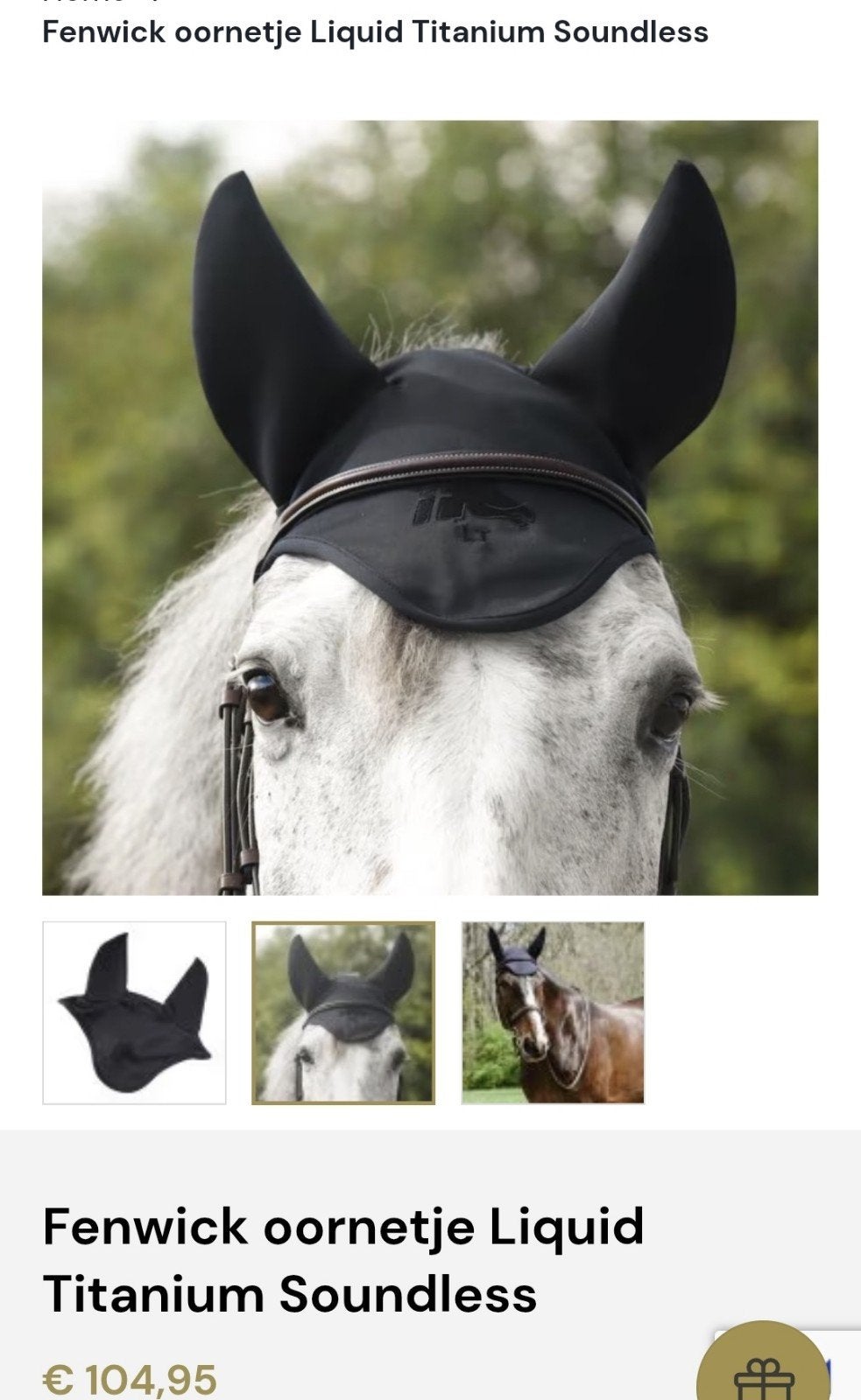 Fenwick titanium soundless oornetje nieuw maat L, Dieren en Toebehoren, Verzenden, Nieuw