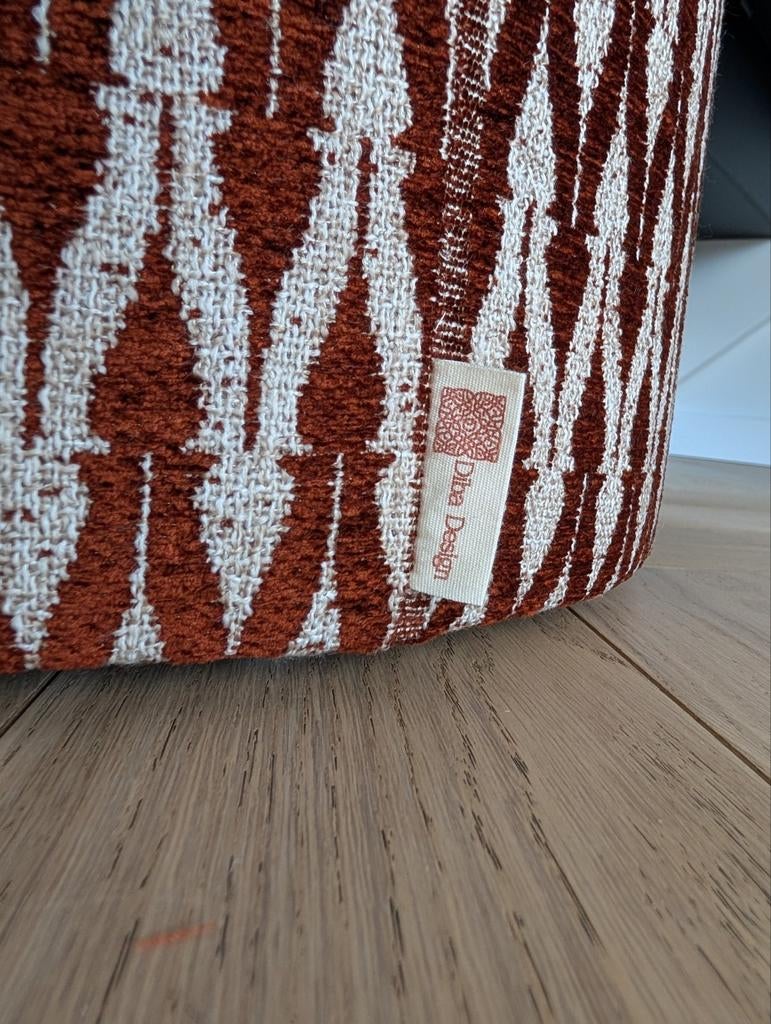 Poef roest, Minder dan 50 cm, Diba design, Rond, Nieuw