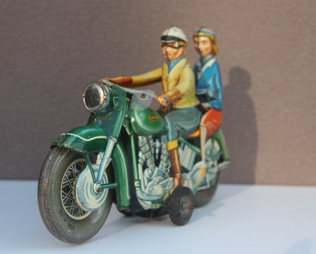 zelden aangeboden Tippco Harley motor mooie staat 23 cm., Antiek en Kunst, Ophalen of Verzenden