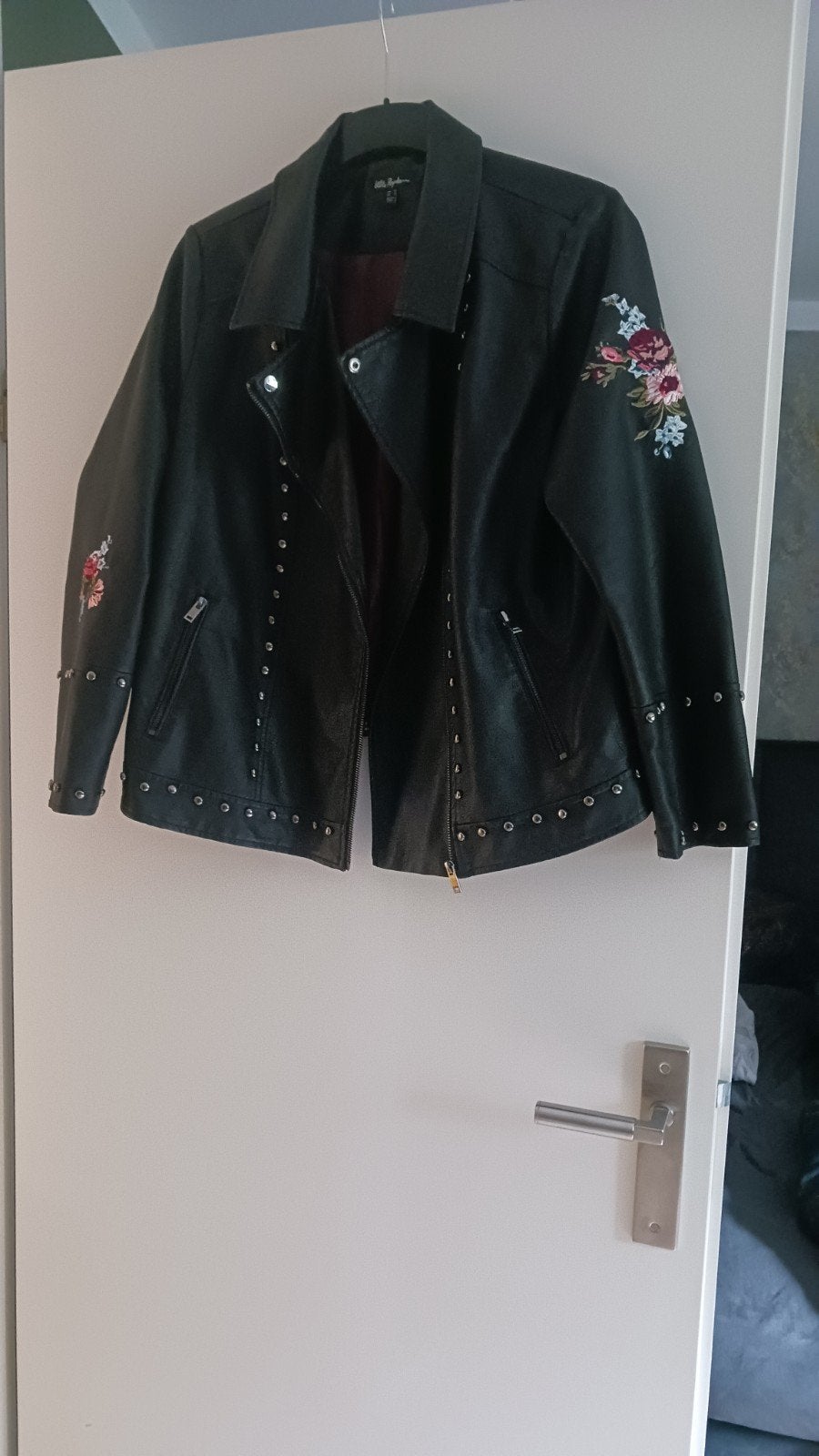 zwart leren jack ulla popken maat 46, Kleding | Dames, Overige Dameskleding, Ulla Popken, Ophalen, Zo goed als nieuw