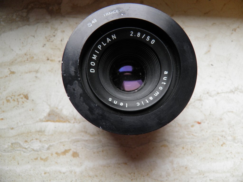Lens domiplan 2.8/50, Audio, Tv en Foto, Ophalen of Verzenden, Zo goed als nieuw, Standaardlens