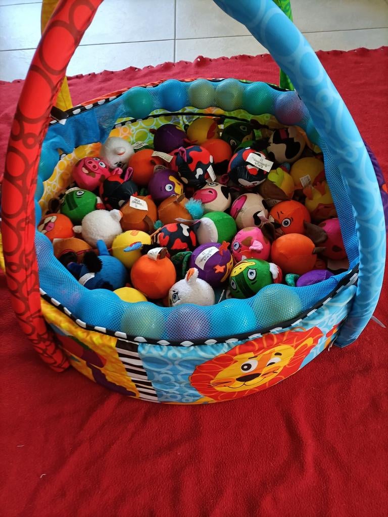 Ballenbak met leuke zachte ballen (lidl boerderij mini's), Ophalen, Overige typen