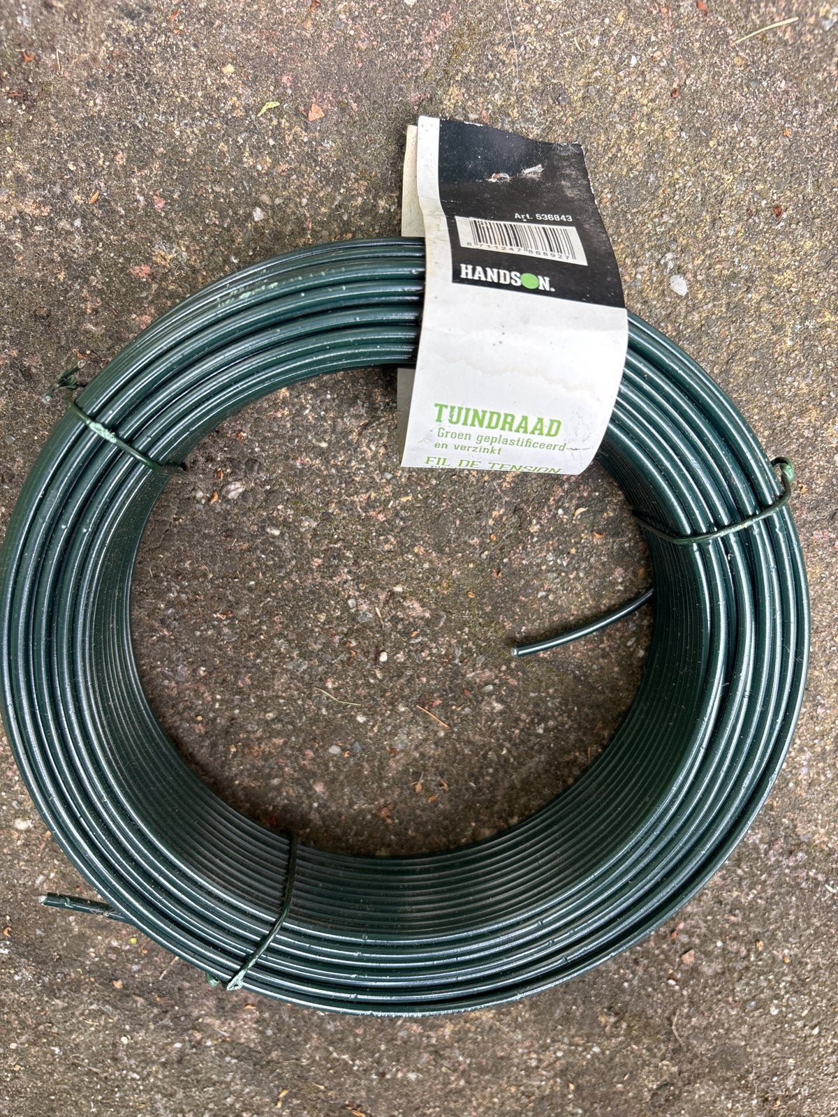 Tuindraad groen geplastificeerd en verzinkt, Ophalen, Nieuw, IJzer, Gaashekwerk