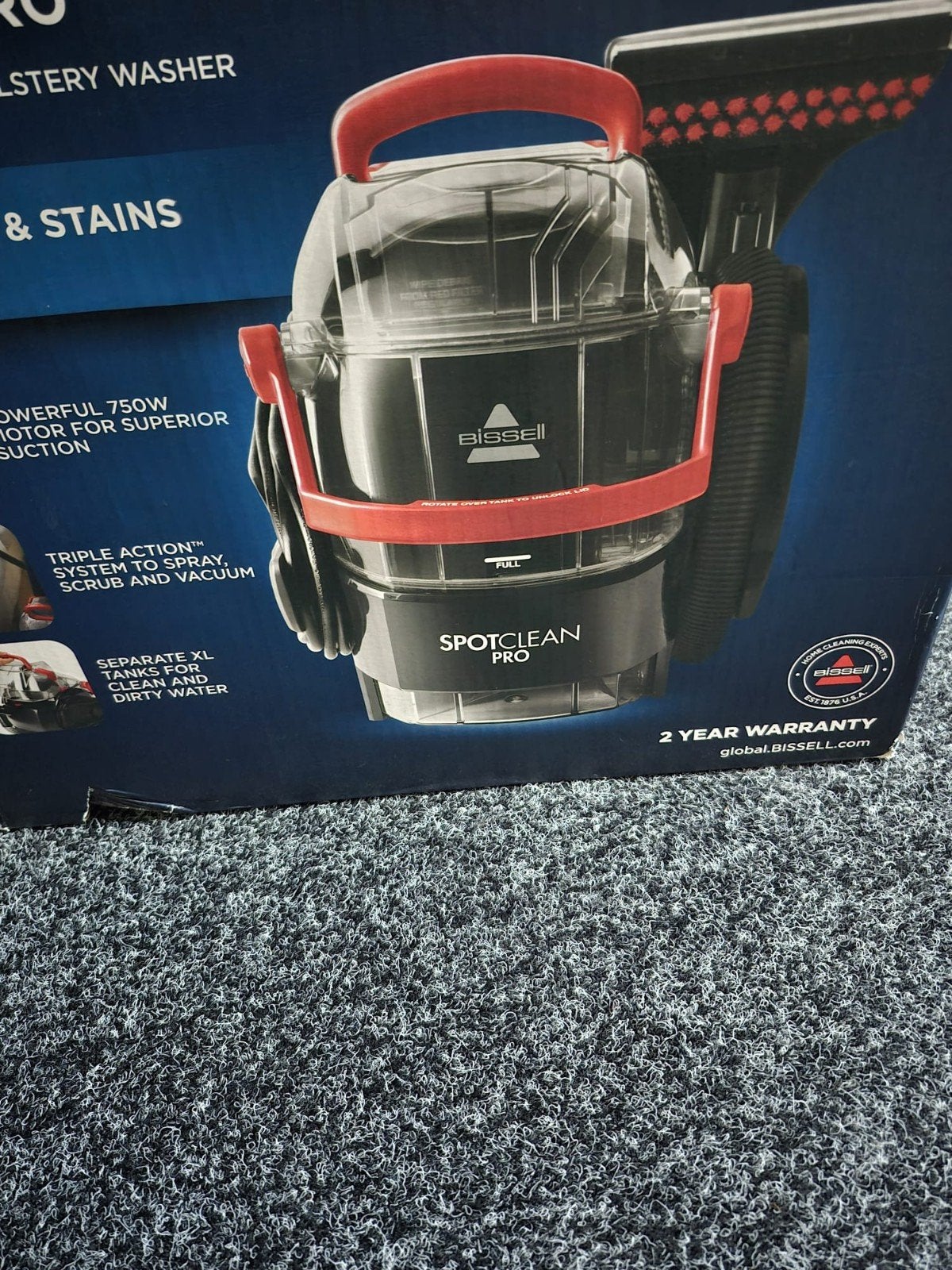 Bissell SpotClean Pro Vlekkenreiniger - Zo goed als nieuw, Ophalen, Overige merken, Geschikt voor harde vloeren, Zo goed als nieuw