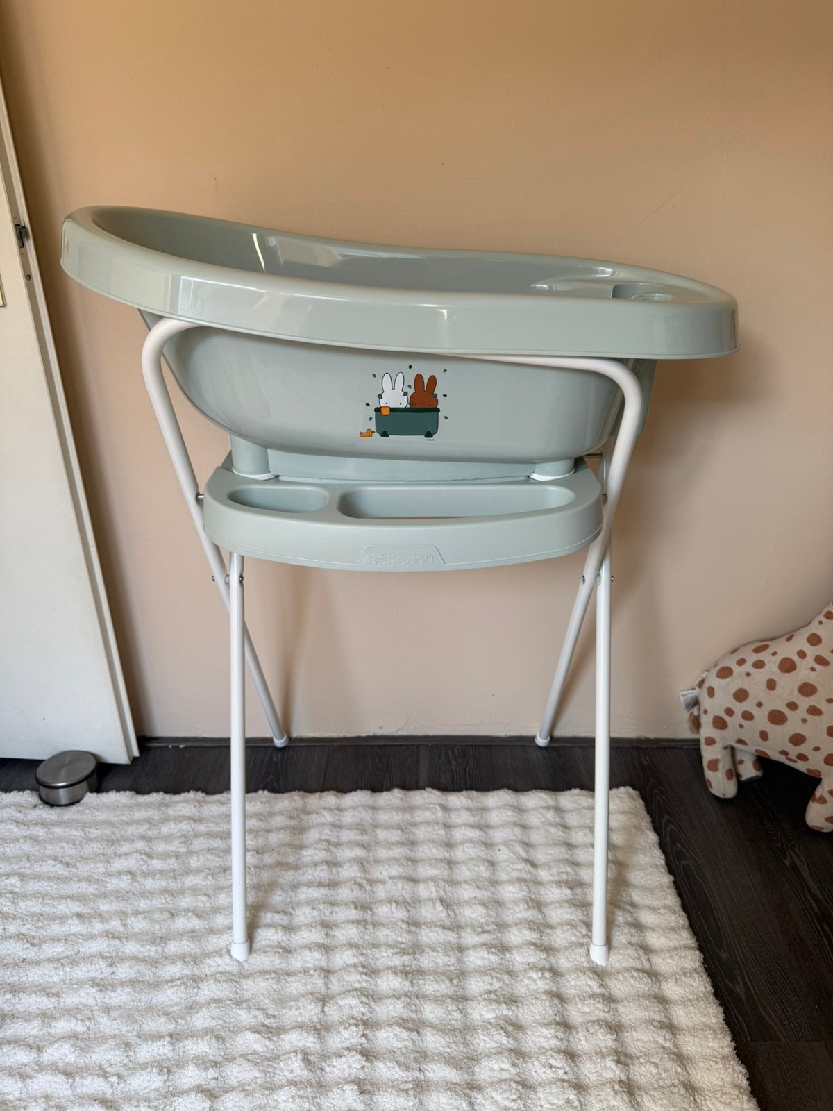 Babybad met Badstandaard Nijntje bebe-jou, Kinderen en Baby's, Badjes en Verzorging, Ophalen, Zo goed als nieuw, Badje, Bébé-jou