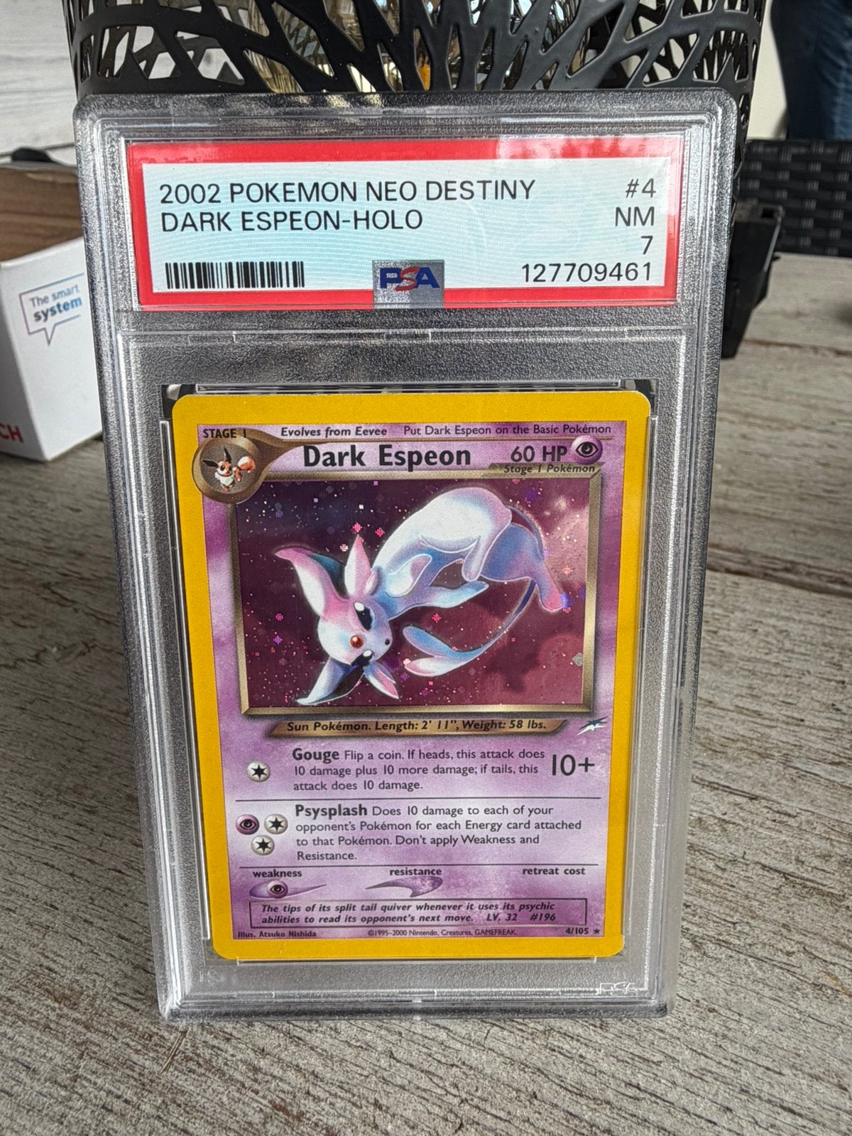 Dark Espeon 4/105 PSA 7, Ophalen of Verzenden, Zo goed als nieuw