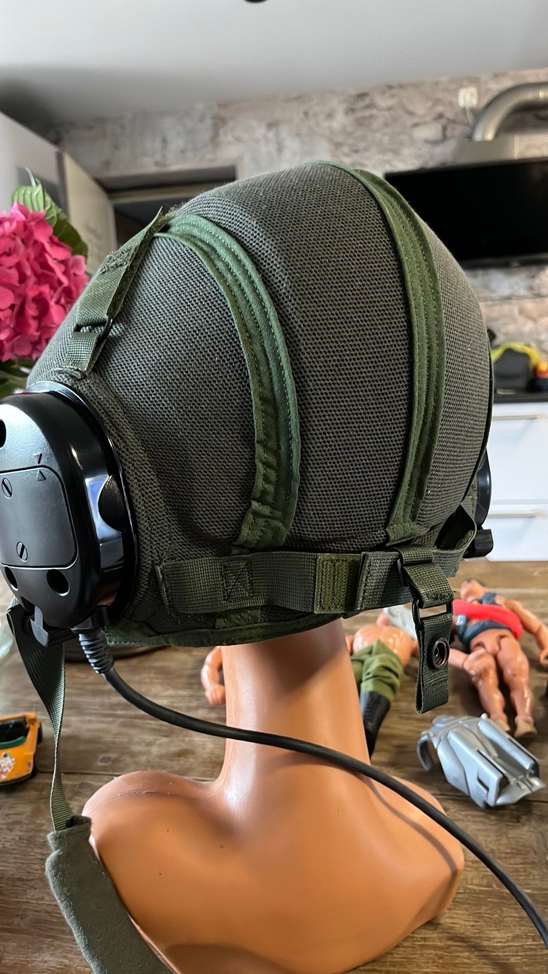 Combat Vehicle binnenhelm met Bose koptelefoon en microfoon, Ophalen of Verzenden, Landmacht, Amerika, Helm of Baret