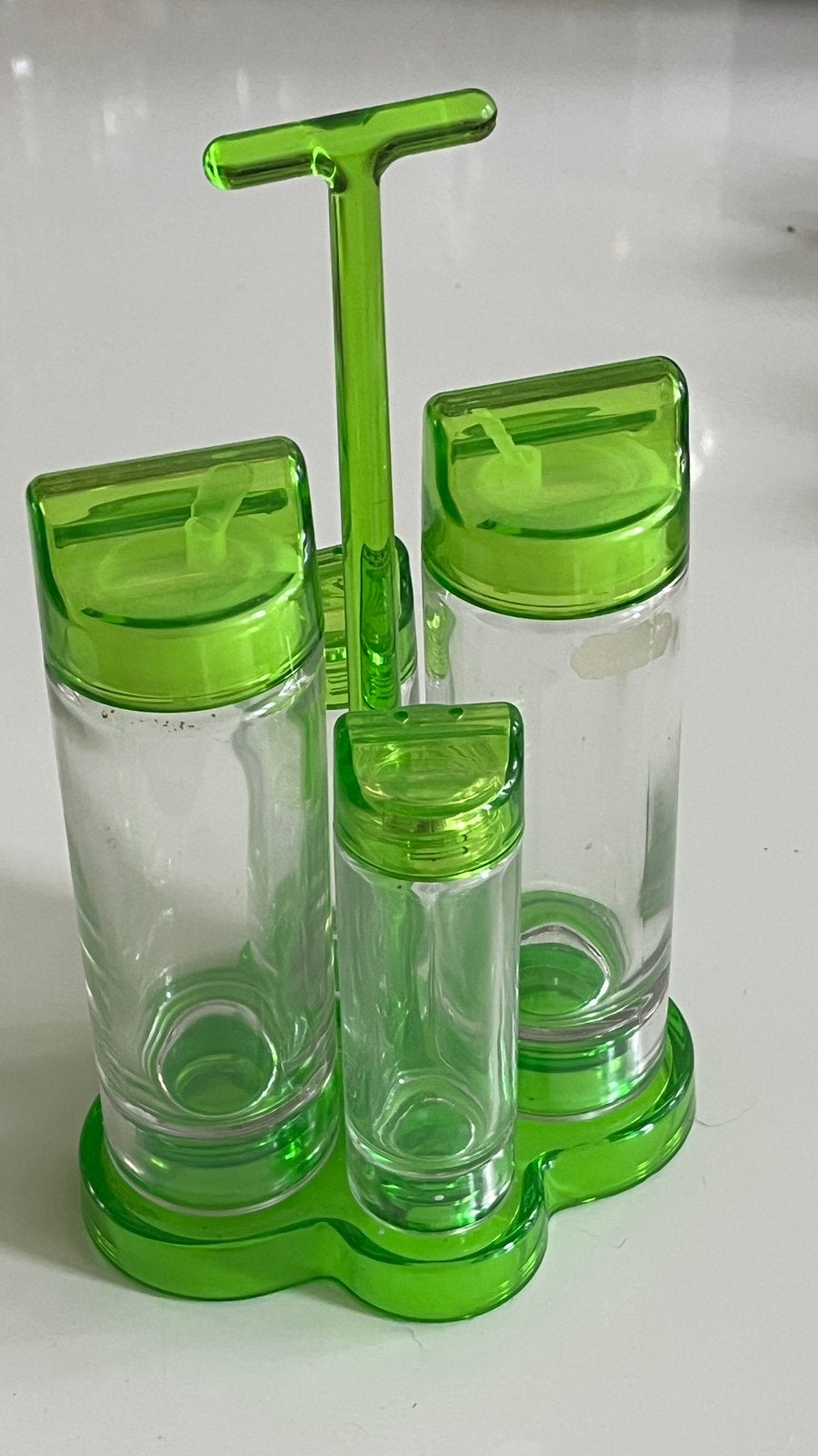 Guzzini olie/azijn/peper en zout stel. Nieuw!, Huis en Inrichting, Keuken | Keukenbenodigdheden, Nieuw, Ophalen of Verzenden, Overige merken