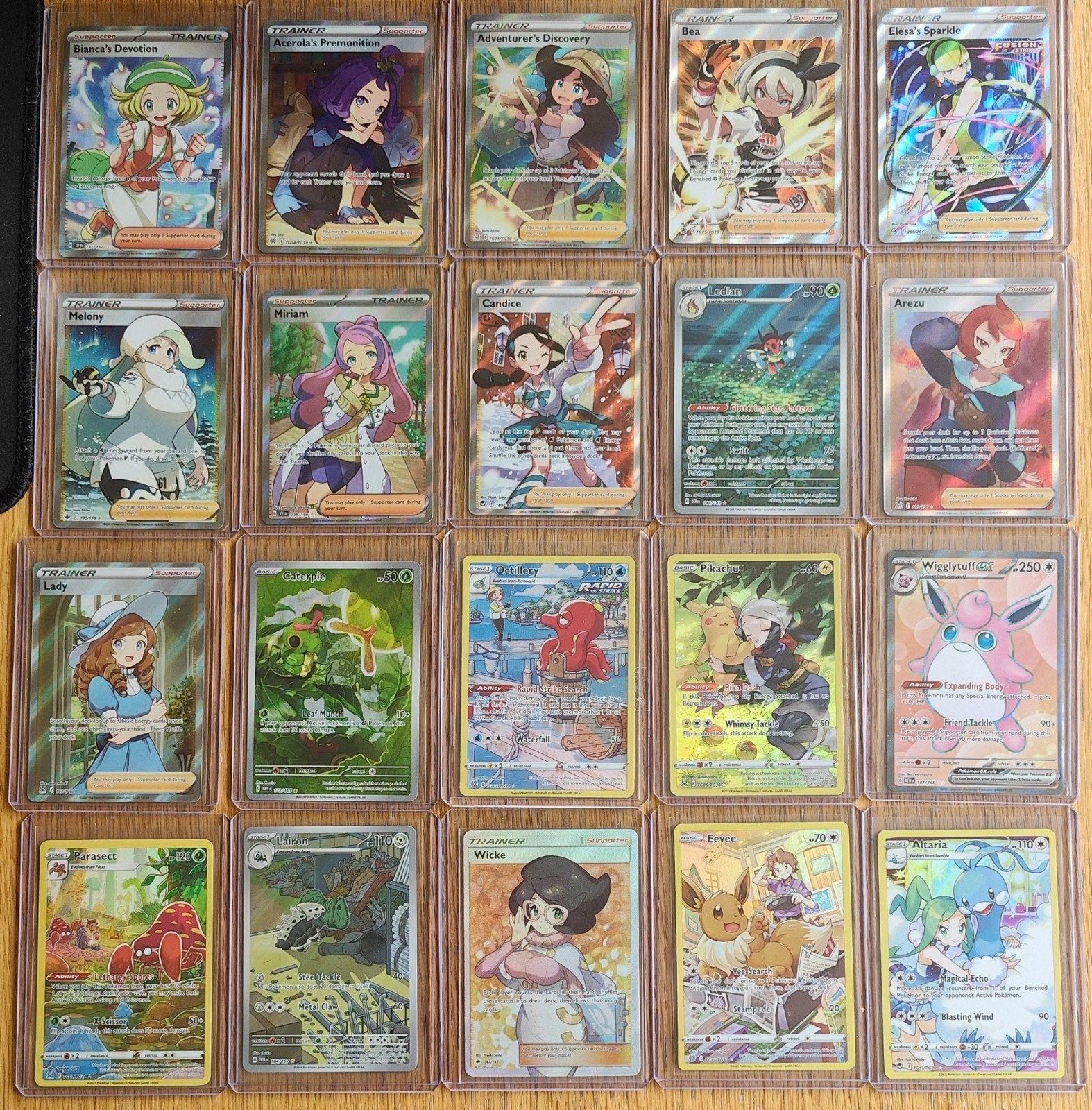 Pokémon Kaarten Collectie - Full Arts, Hobby en Vrije tijd, Verzamelkaartspellen | Pokémon, Verzenden, Zo goed als nieuw, Meerdere kaarten