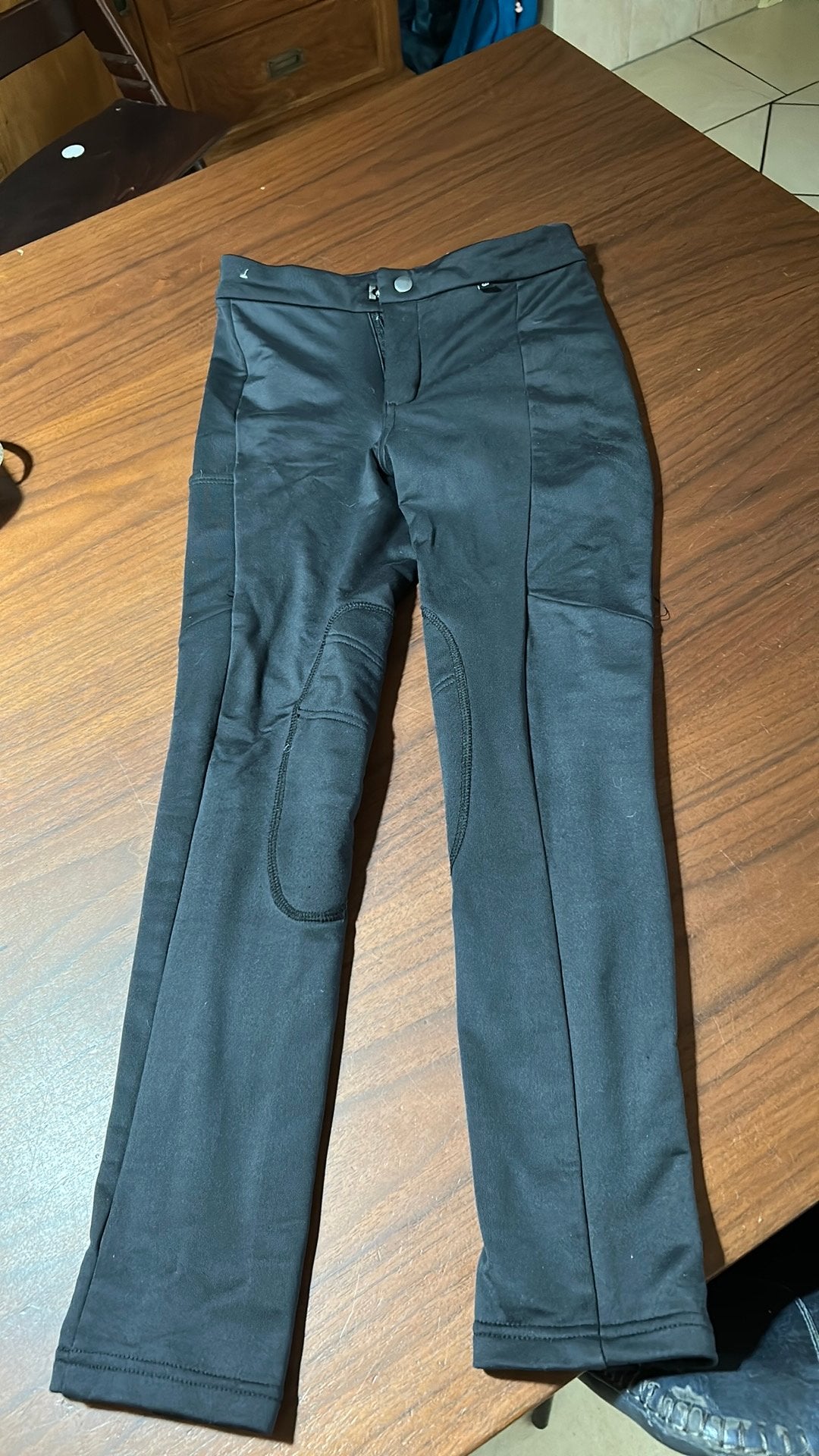 Paardrijbroek zwart, Dieren en Toebehoren, Paardrijkleding, Kinderen, Dressuur, Fouganza, Ophalen of Verzenden