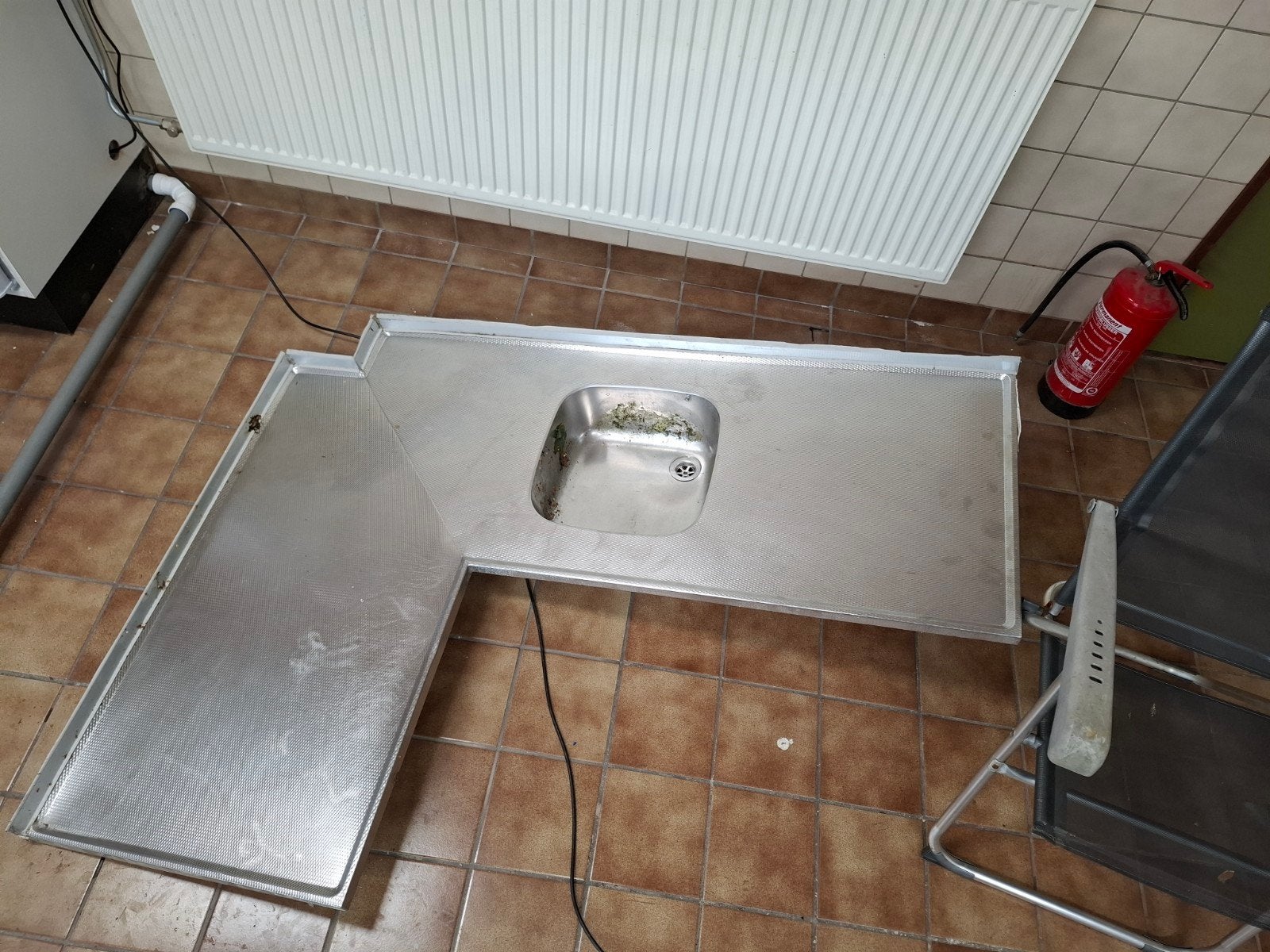 Aanrechtblad rvs, Ophalen of Verzenden, 50 tot 75 cm, Minder dan 100 cm