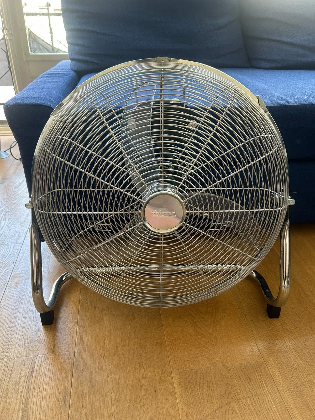 Tristar ventilator, zilverkleurig, 58 cm, krachtig, Witgoed en Apparatuur, Ophalen, Gebruikt, Vloerventilator