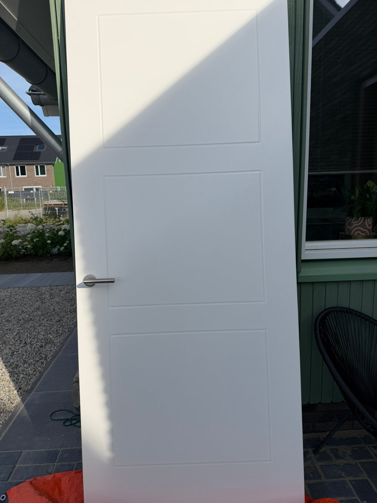 Z.G.A.N opdek deur met patroon 91x231.5cm, Doe-het-zelf en Verbouw, Deuren en Horren, Ophalen, Zo goed als nieuw, Binnendeur, 200 tot 215 cm