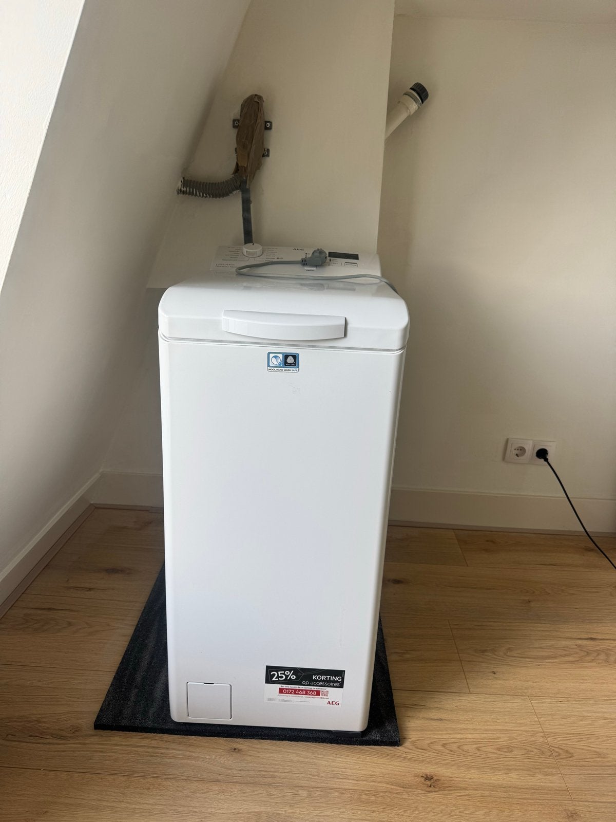AEG 6000 serie ProSense bovenlader wasmachine 1-6kg, Witgoed en Apparatuur, Wasmachines, Ophalen, 1200 tot 1600 toeren, 4 tot 6 kg
