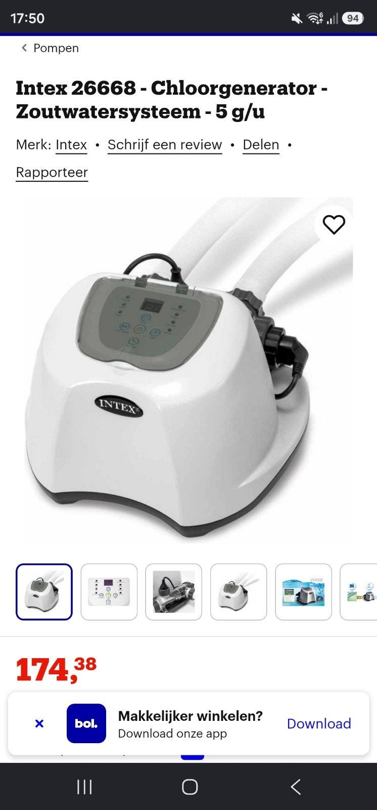 Intex Zoutwatersysteem 26668GS - Nieuw, Tuin en Terras, Ophalen of Verzenden, Nieuw