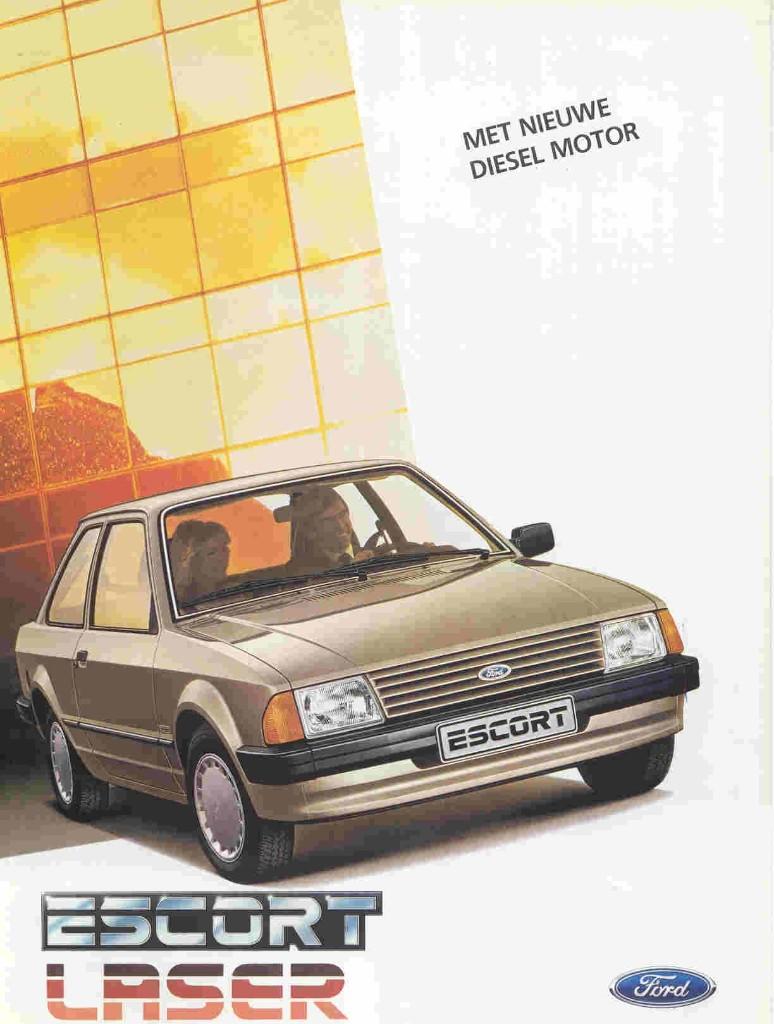 Ford Escort Laser met nieuwe dieselmotor (aug. 1984), Ophalen of Verzenden, Nieuw, Ford
