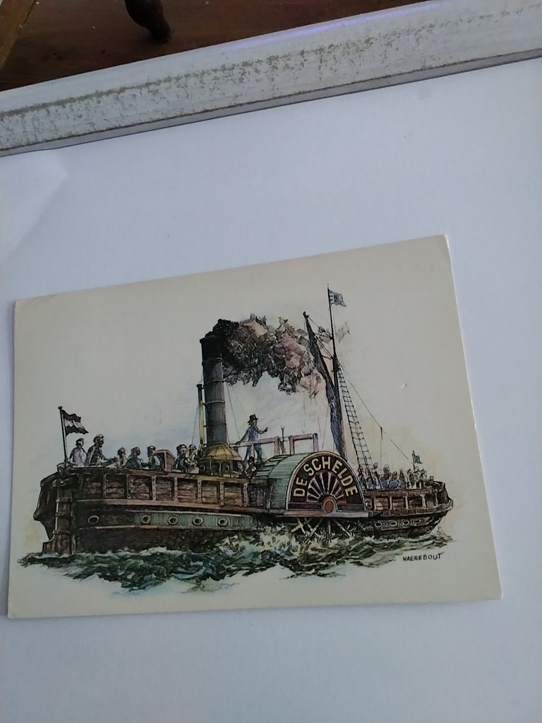 Ansichtkaart Stoomschip De Schelde 1828 - Gelopen, Ophalen of Verzenden