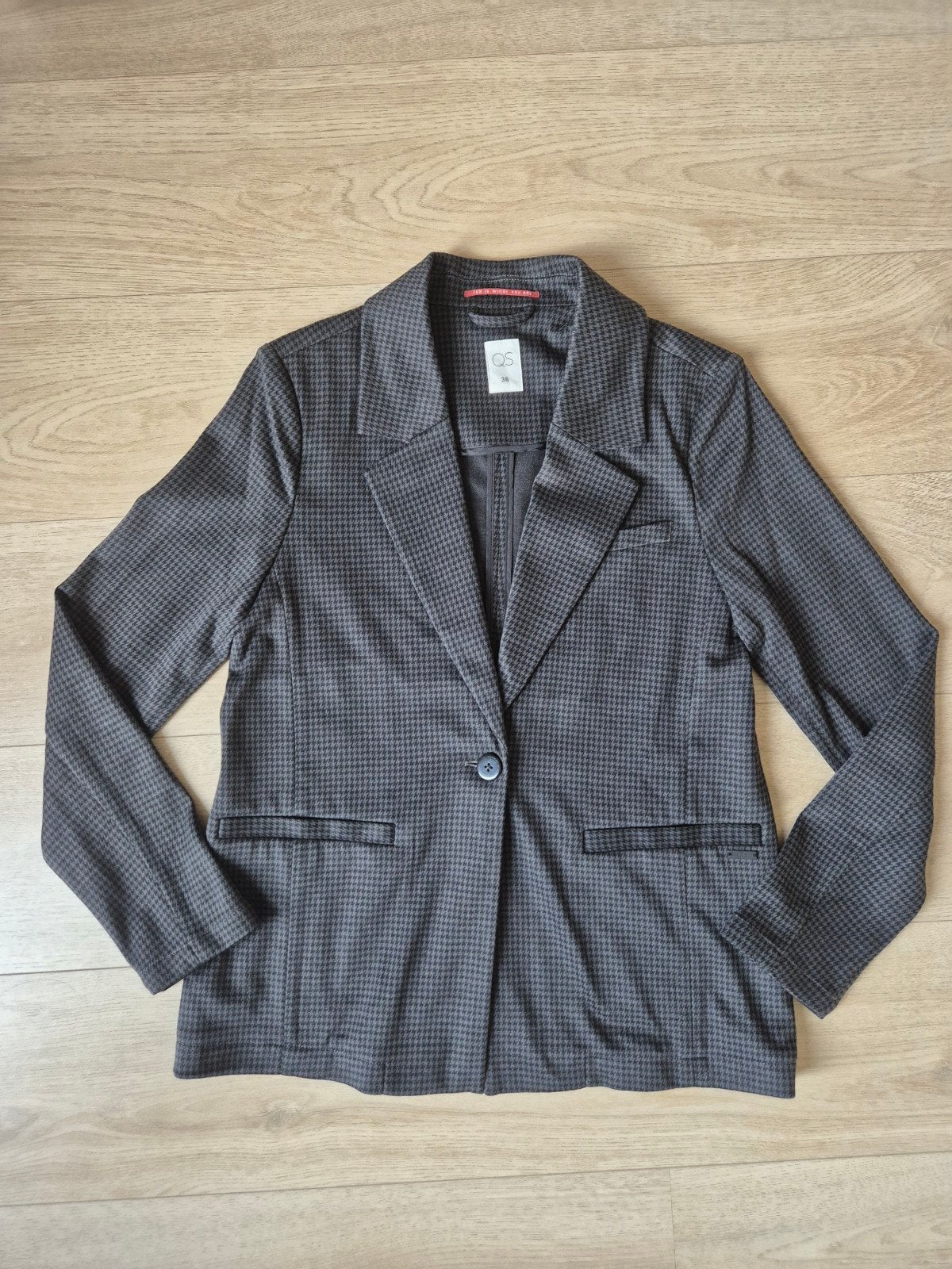 Zwart/grijs jasje/blazer/colbertje van s.Oliver mt 36 NIEUW!, Maat 38/40 (M), Zwart, Nieuw, Ophalen of Verzenden