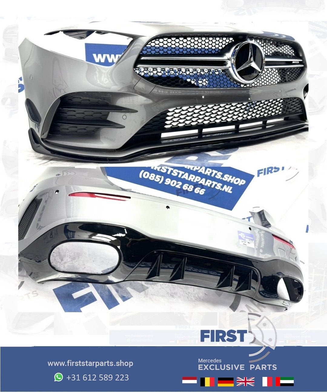 W177 A KLASSE 2022 AMG PAKKET BUMPER SET Origineel Mercedes, Gebruikt, -, Ophalen of Verzenden, Bumper