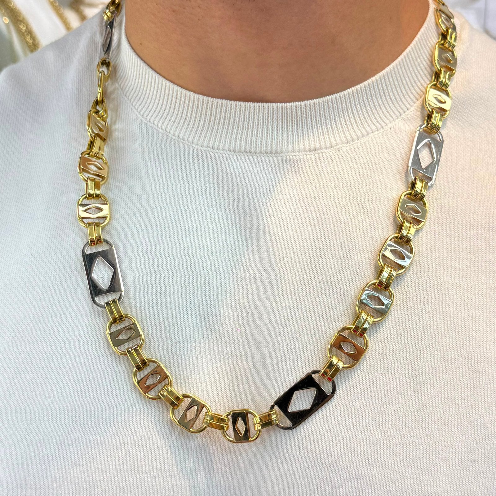 18k gouden kingsley ketting, Ophalen of Verzenden, Zo goed als nieuw, Goud, Goud