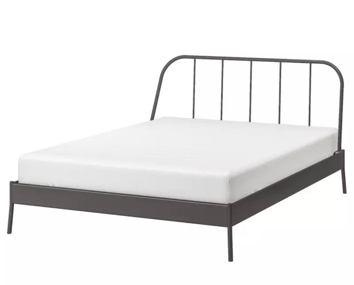 IKEA Kopardal bedframe 140 cm, Ophalen, Gebruikt, Zwart, Tweepersoons