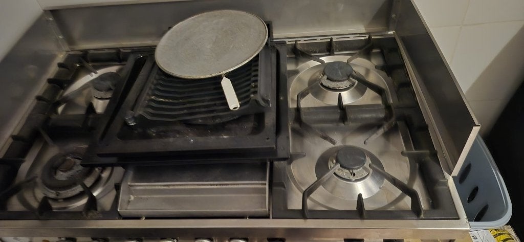 Boretti fornuis, Ophalen, 60 cm of meer, Grill, Zo goed als nieuw