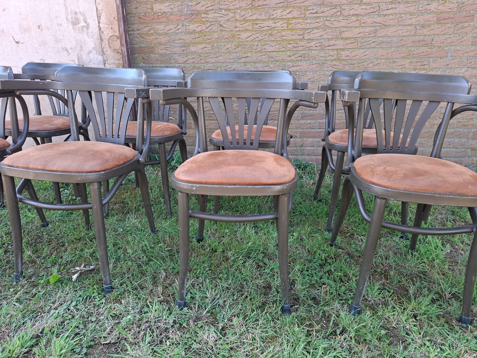 Bistro Cafe Stoelen Thonet stijl cafestoelen, Ophalen, Gebruikt, Bruin, Vijf, Zes of meer stoelen