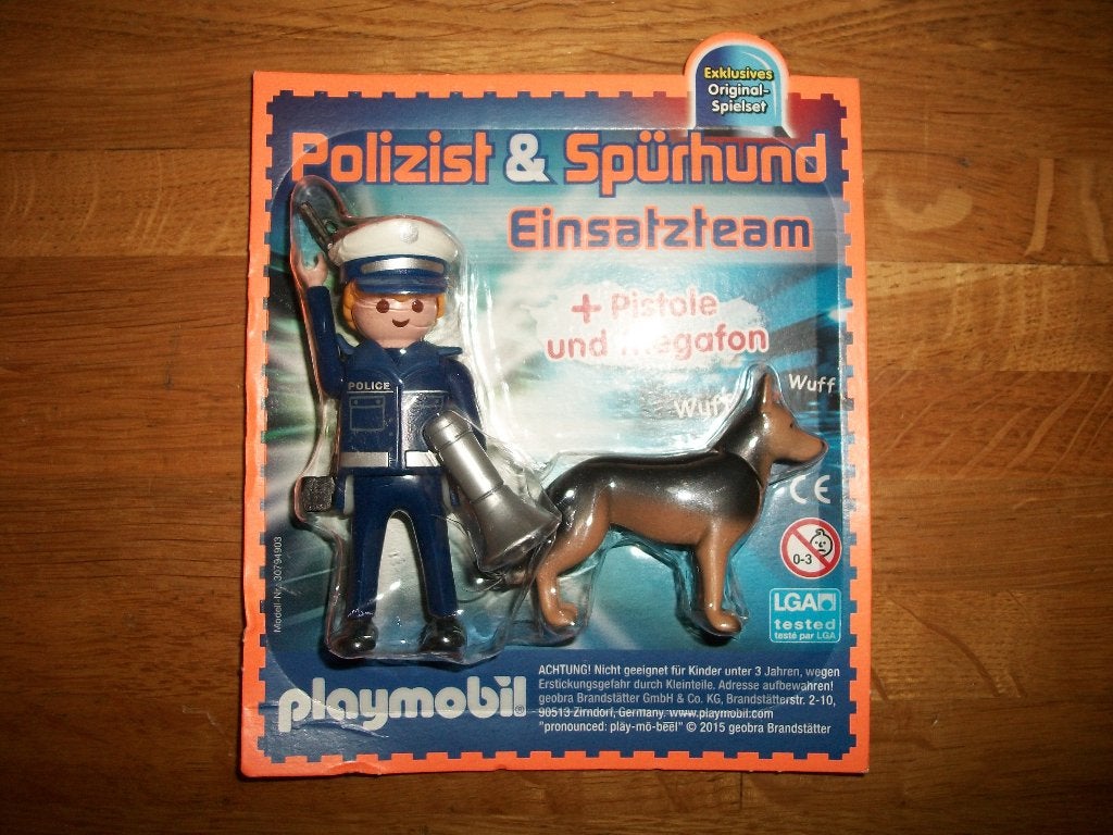 Politie agent met speurhond, Ophalen of Verzenden, Nieuw, Complete set, Figuren