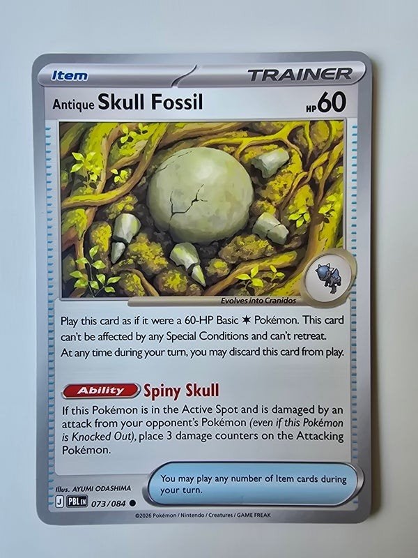ANTIQUE SKULL FOSSIL (PITCH BLACK 073/084) (TRADING CARD), Verzenden, Zo goed als nieuw