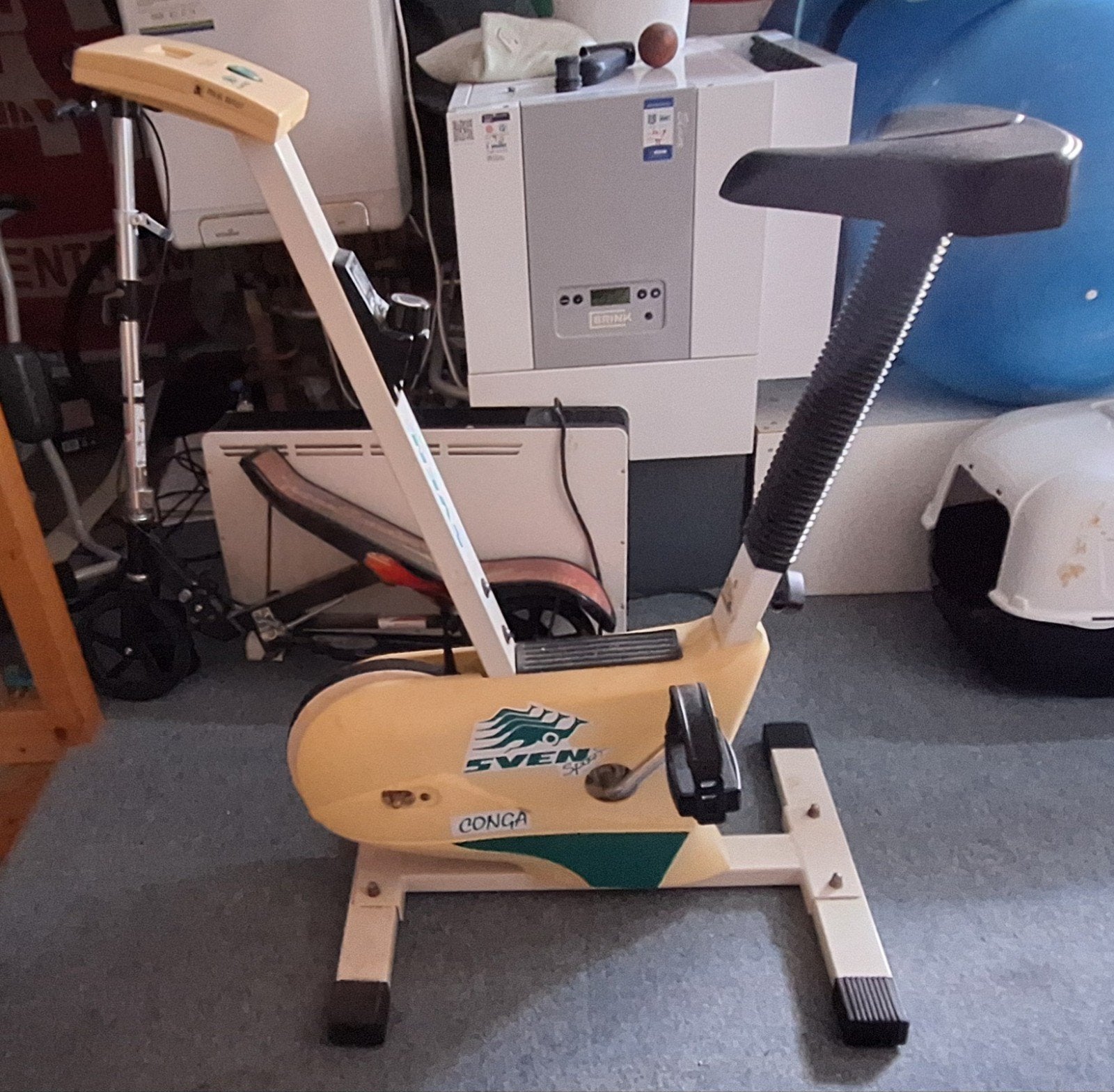 Hometrainer Sven - Stuur is eraf, halen .fietst nog uitstek, Ophalen, Gebruikt, Metaal, Benen