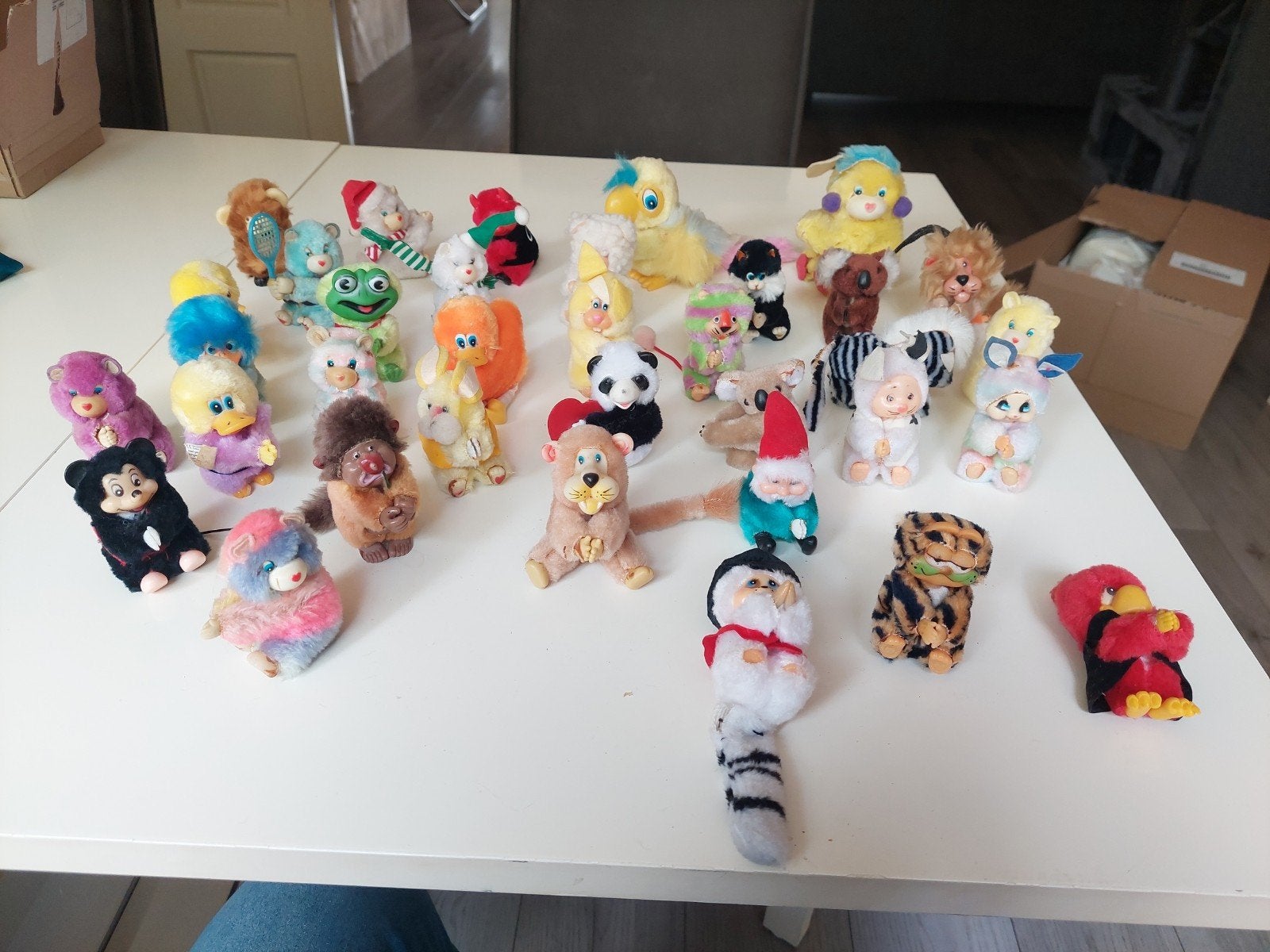 35 vintage knijppoppetjes uit de jaren '70, Ophalen of Verzenden, Gebruikt