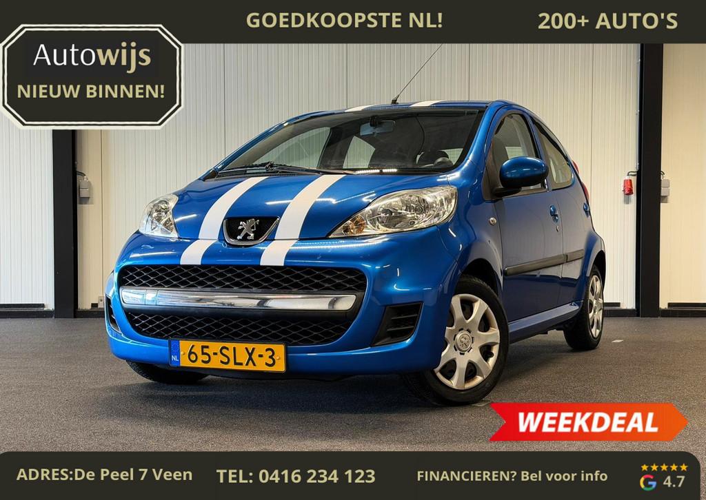 Peugeot 107 1.0-12V XS|AIRCO|5-DEU|NL AUTO|APK 11-2026, Voorwielaandrijving, Euro 5, Stof, Gebruikt